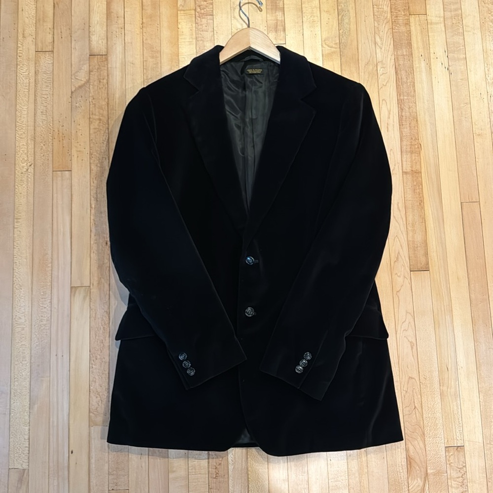 Black velvet jacket with loads of secret pockets